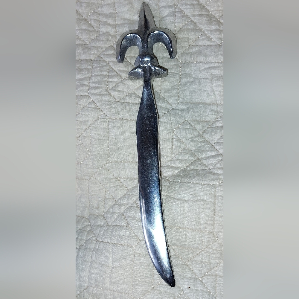 Vintage Silver Fleur De Lis Letter Opener